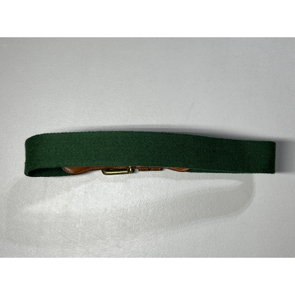 Vintage Coach Surcingle Belt Size 26 Green Wool Brown Leather Classic 7802 - Picture 5 of 10